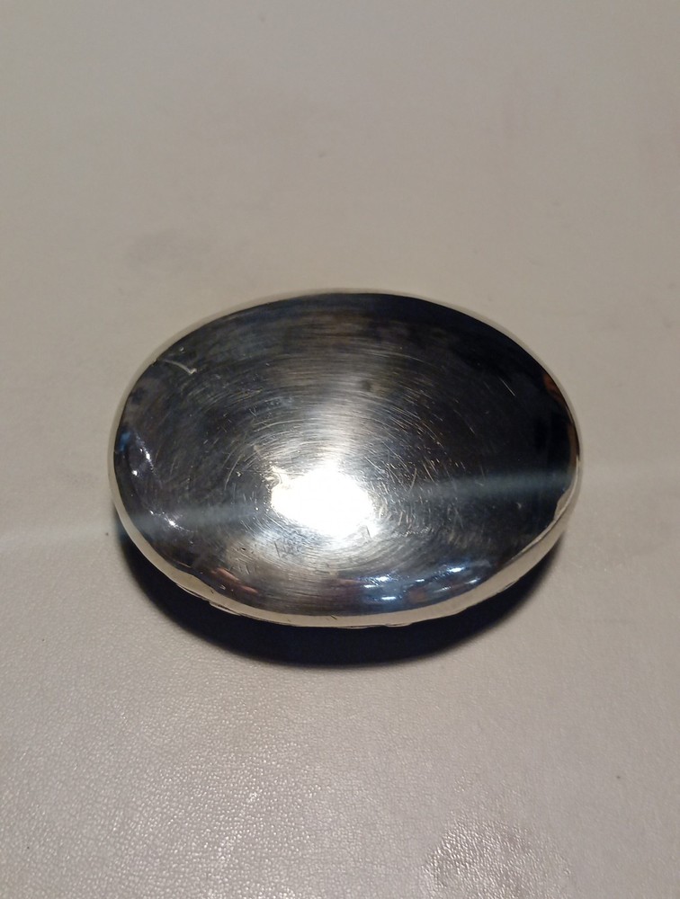 Solid Silver Dutch Snuff Box 19th Century Repousse Work Hallmarks.