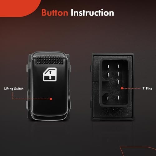 Power Window Switch Compatible with Kia Sorento 2004 2005 2007, Rear Left