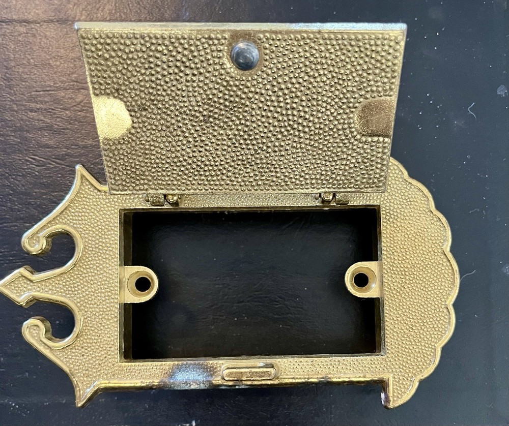 Brass Speakeasy Front Door Knocker with Privacy Window