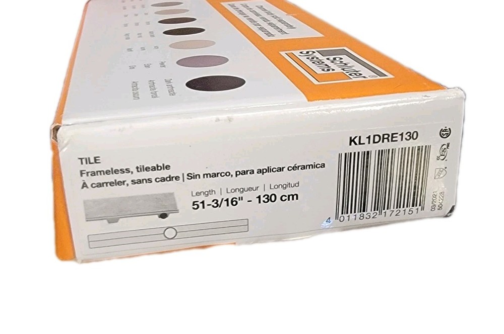 Schluter Systems Kerdi-Line Tileable Rectangle Grate - 52"