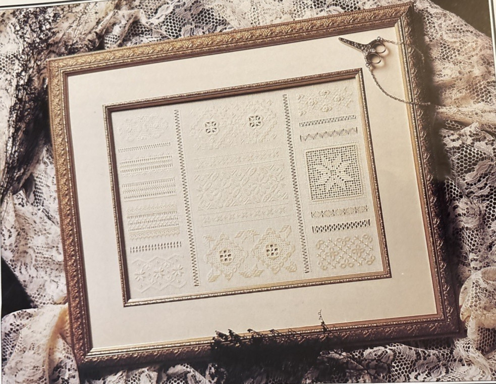 Vtg Rare Designs for Learning Elizabethan Treasures Whitework 1996 Pattern
