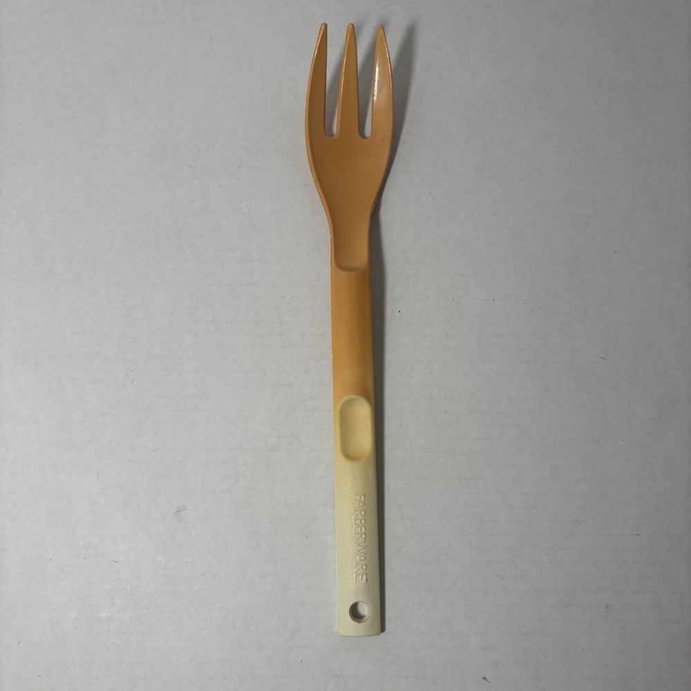 Vintage Farberware Discontinued Plastic Yellow Fork