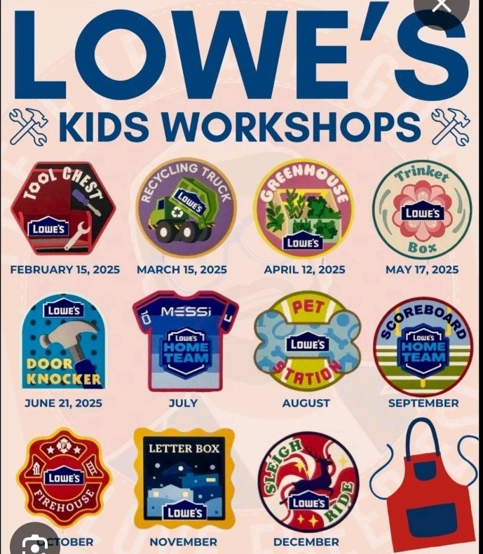 Lowe's DIY Builder Bundle AUG 2025 - JAN 2026 - 6 Kits & Jr. Builder Patch!