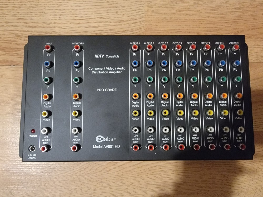 CE Labs AV901-HD HDTV Component Video-Audio Dist. Amplifier