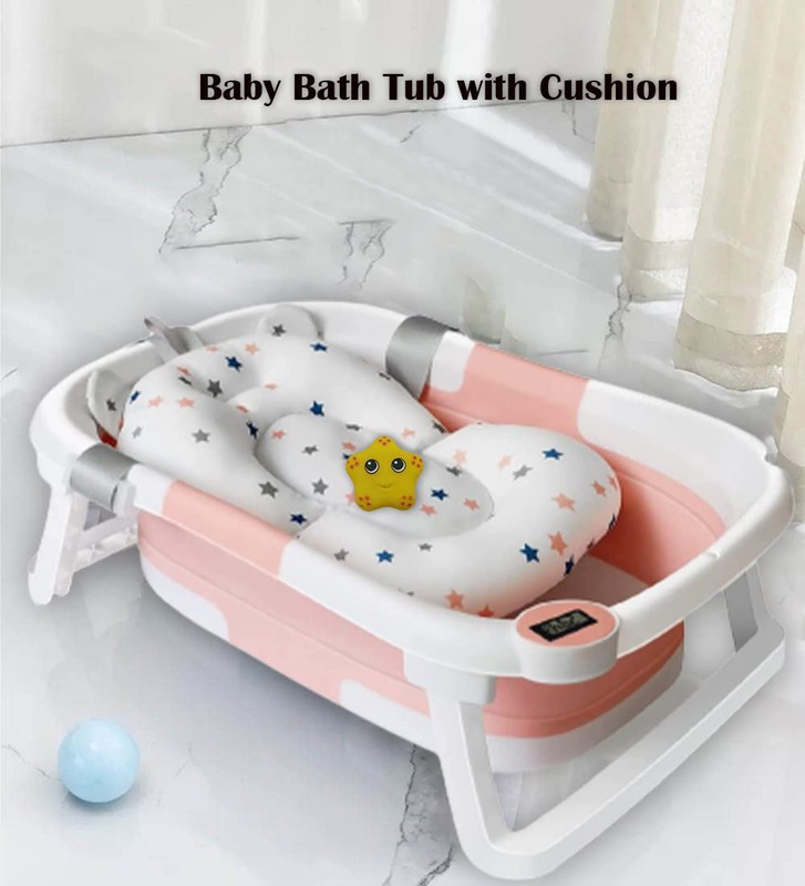 Foldable Infant Baby Bath Tub Newborn Saftey Portable Shower Bathtub 0-12M
