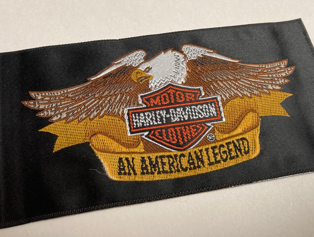VINTAGE HARLEY DAVIDSON EAGLE MOTORCYCLE OFFICIALLY LICENSED PATCH