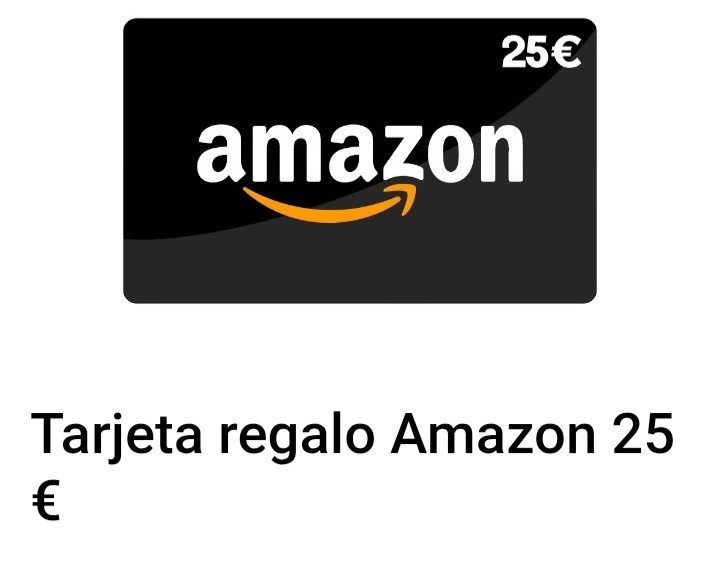 codigo tarjeta amazon 25€ por 15€