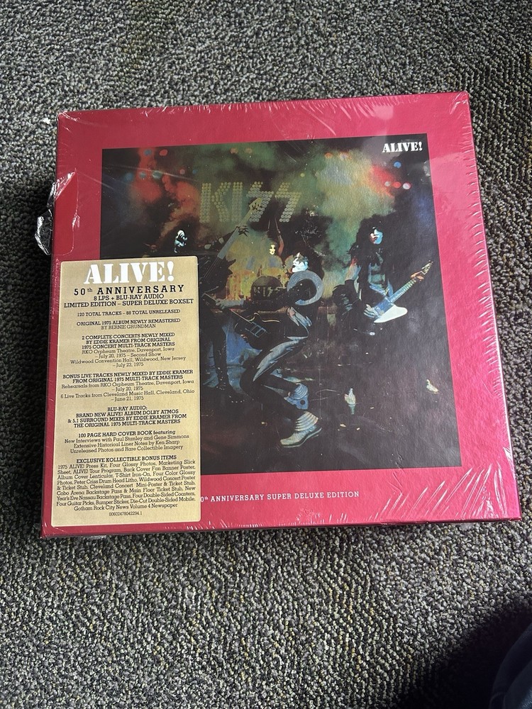 KISS Alive! 50th Anniversary Super Deluxe 8LP Box Set