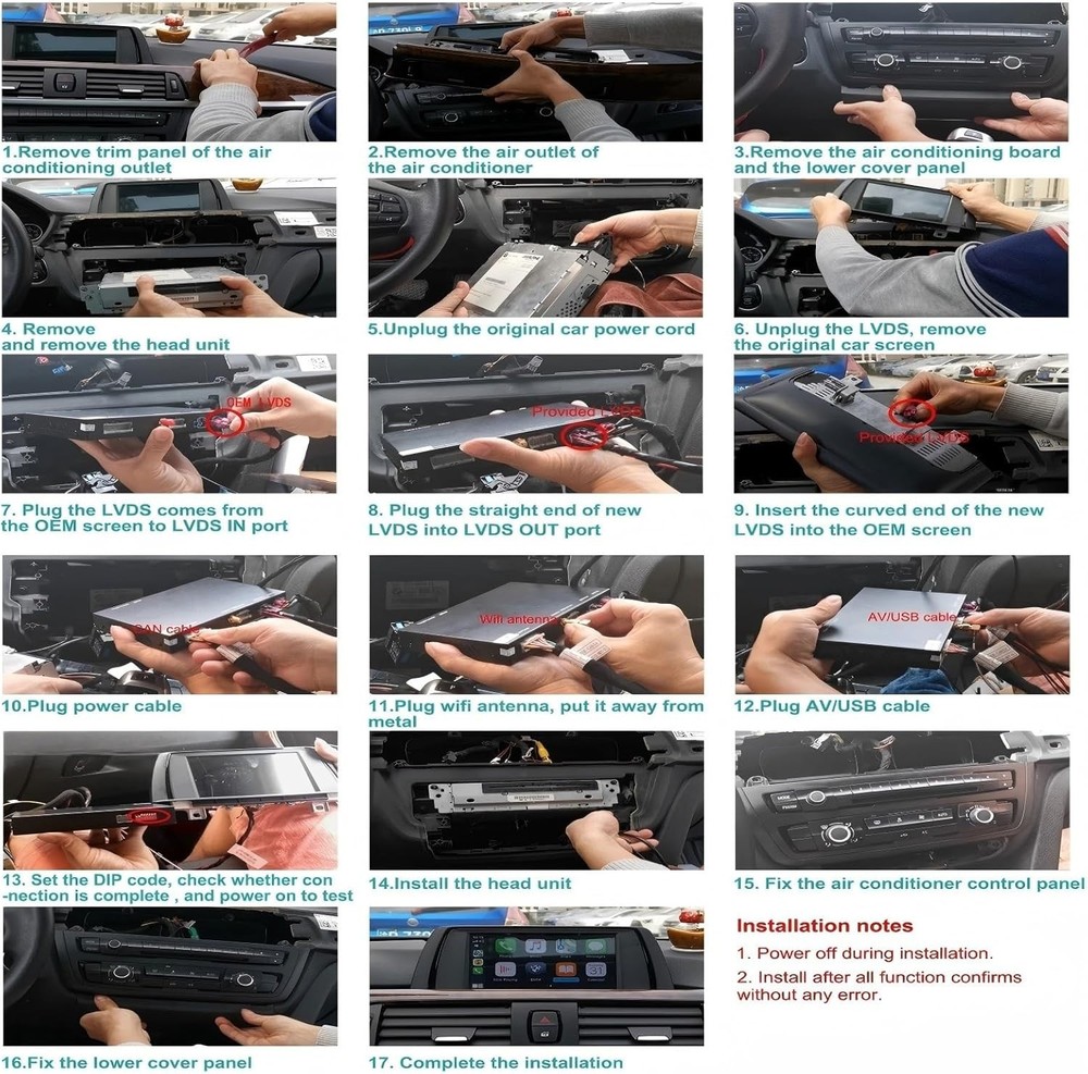 Wireless CarPlay Android Auto Retrofit Kit Decoder Box for BMW NBT 2012-2017 US