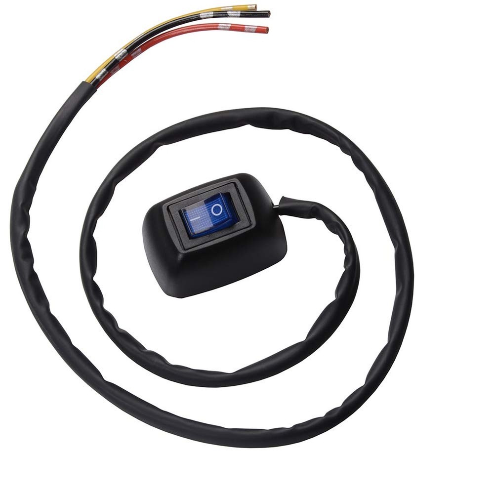 Rocker Toggle Switch DC12V/10A 24V/5A SPST ON-Off Wired LED Paste DIY Switch ...