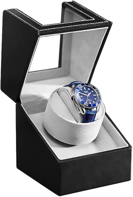 NEW Automatic Rotation Single Watch Winder Leather Storage Display Case Gift