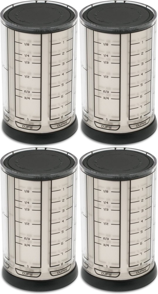 KitchenArt Pro 1 Cup Adjust-A-Cup - Satin (4-Pack)