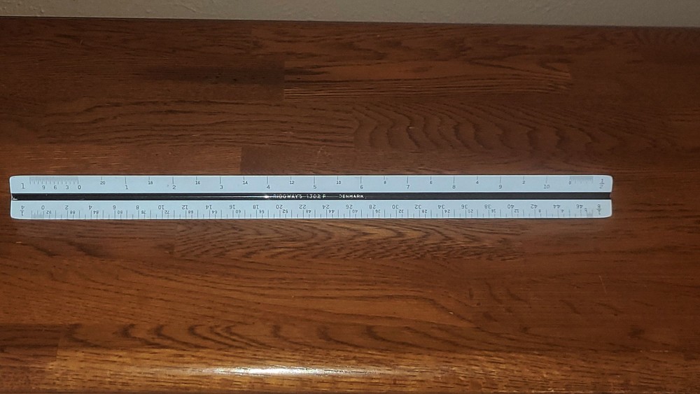 22"x 17" Replogle drafting machine architect drawing w/ T Square & scale
