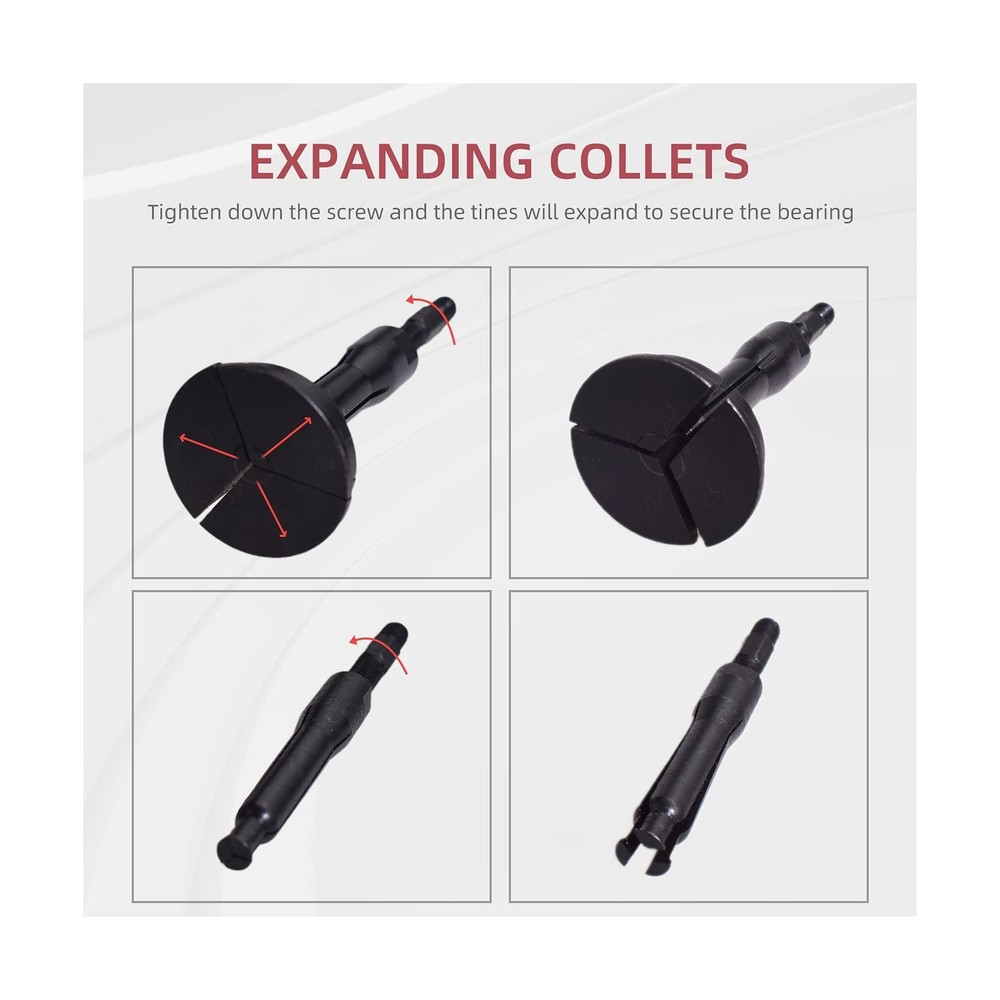 16PCS Blind Hole Pilot Bearing Internal Extractor Puller W/Slide Hammer Remov...