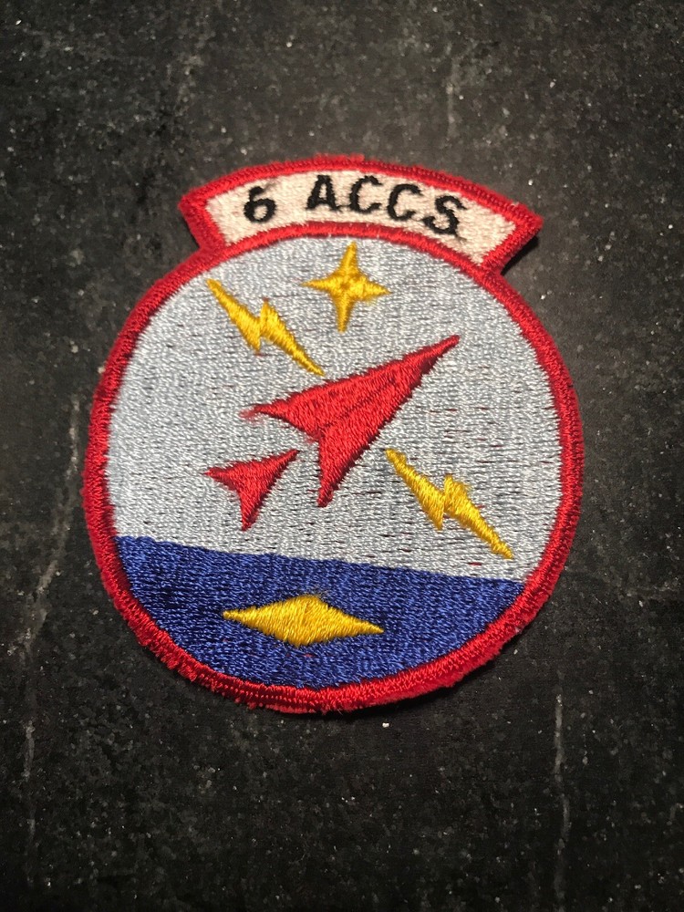 Rare Vtg Cold War 70s 6th Airborne Command Control Squadron Patch 3” USAF ACCS
