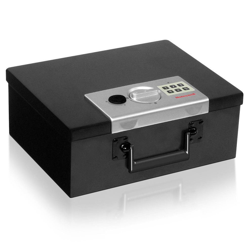 - Hideable Small Safe Box - Fire Resistant Document Safety Box for Home - Ste...