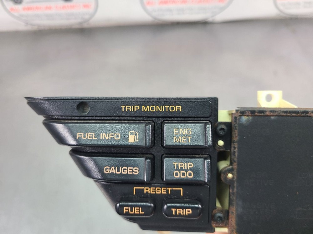 1992-93 C4 Corvette Front Dash Drivers Information Control, DIC, Panel Screen