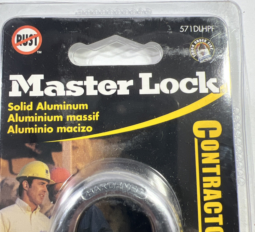 Master Lock 571DLHPF Solid Aluminum Contractor Grade New In Package !!!