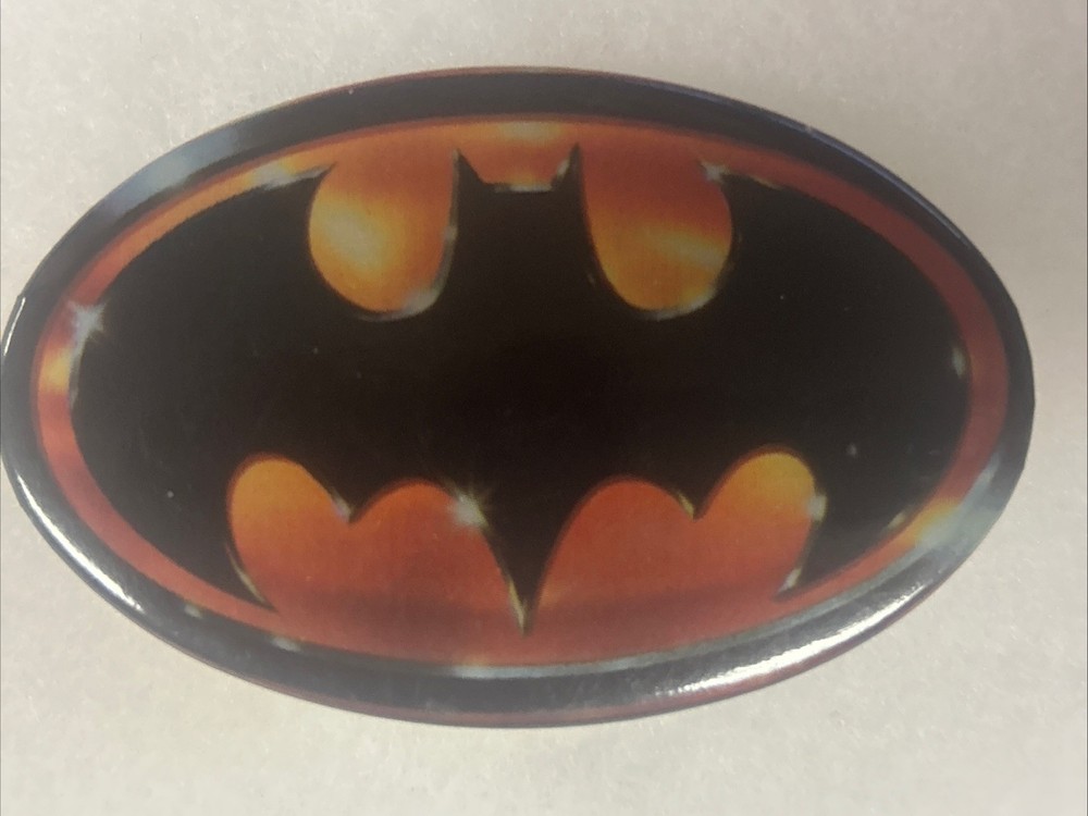 Batman oval  2 3/4” x 1 3/4” pinback button pin