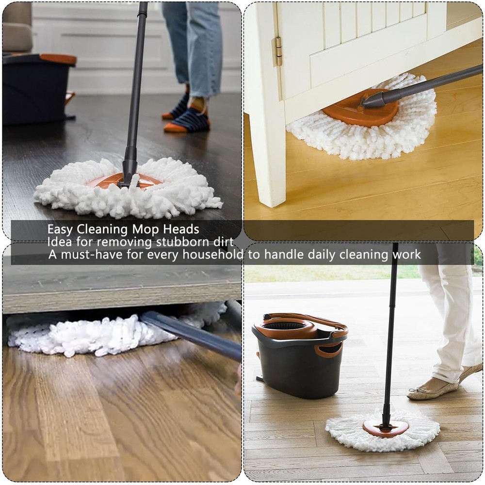 8Pack Spin Mop Replacement Heads,Spinning Mop Replace Head for Floo... Fast Ship