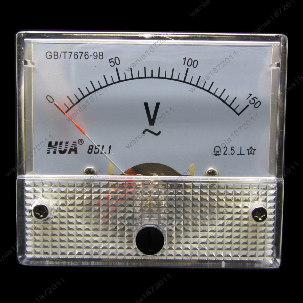 AC 150V Analog Voltmeter Panel Pointer Volt Voltage Meter Gauge 85L1 0-150V AC