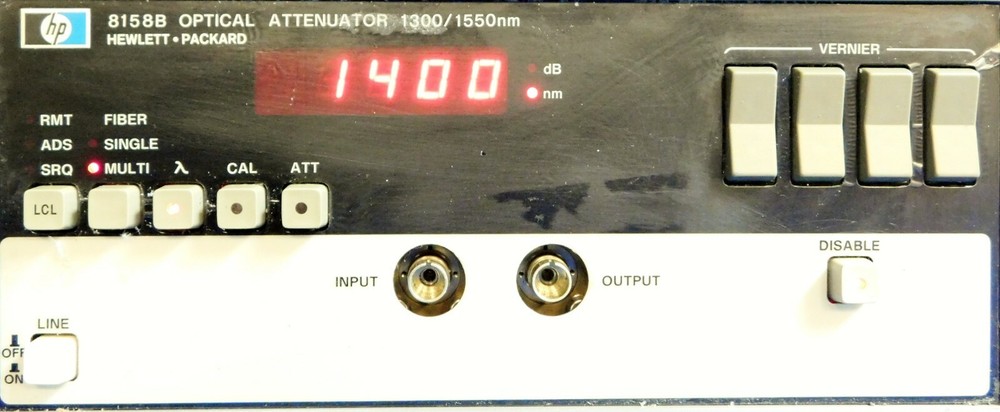 Agilent HP Keysight 8158B Optical Attenuator Untested