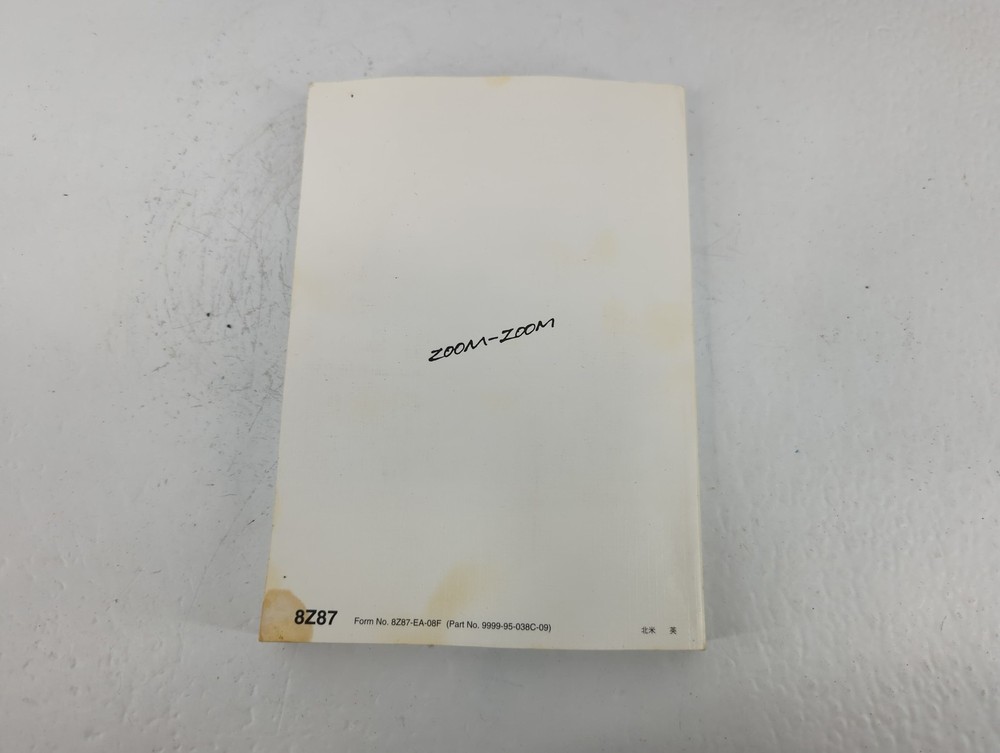 2009 Mazda 3 Owners Manual Book Guide THZZA