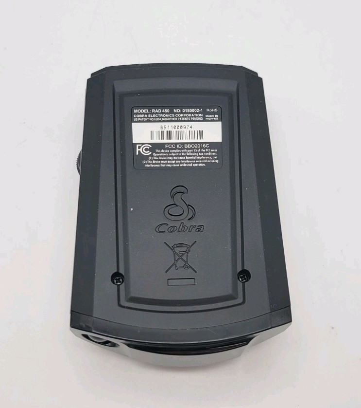Cobra Electronics RAD450 Radar Detector: EZ USE Clean Working @@