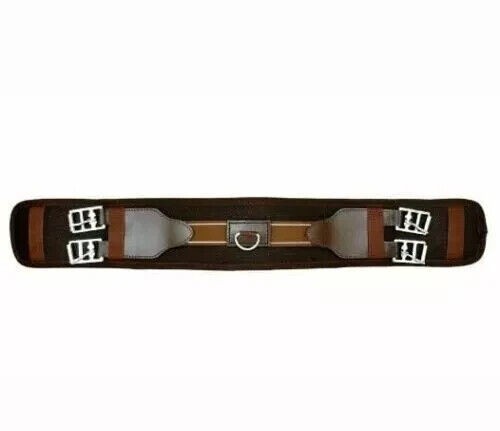 Comfortable Girth Elasticated Both Ends Brown 20" to 34" Free Shipping