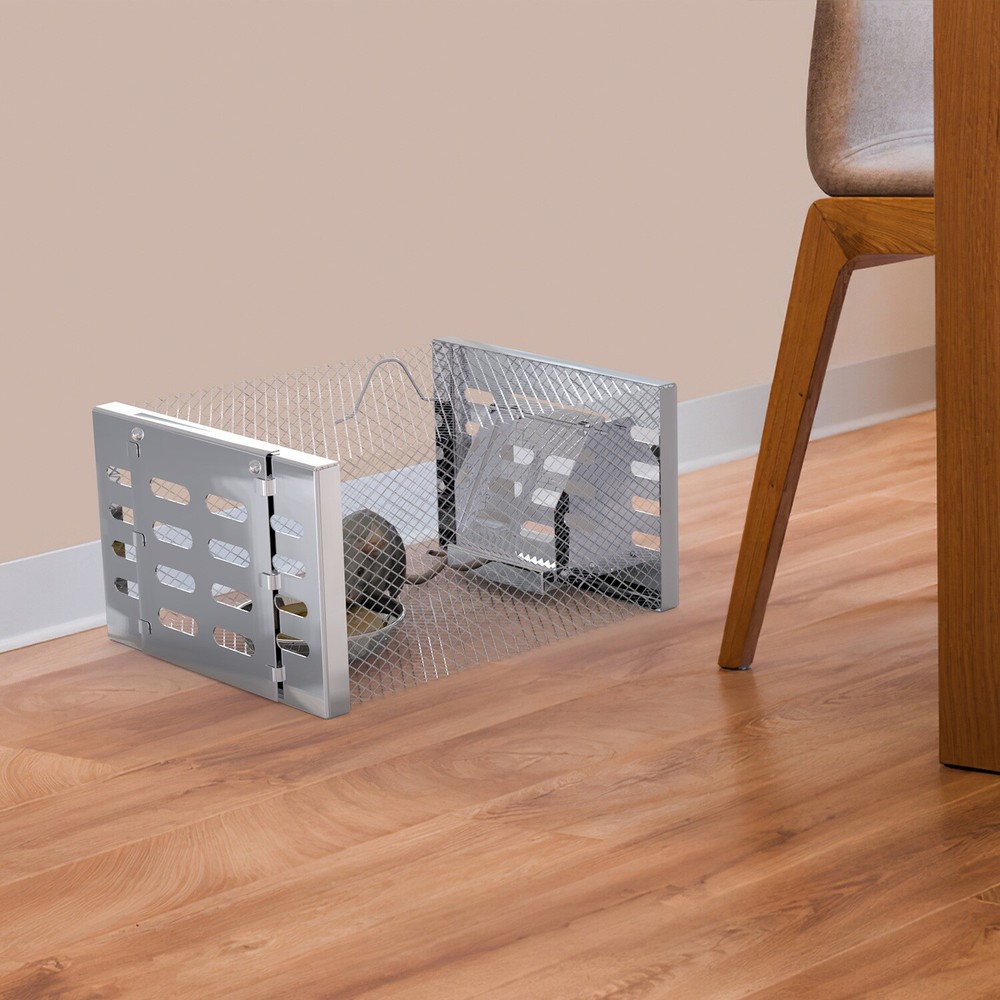 2Pcs Humane Rat Trap Catch&Release Live Mouse Cage Traps Animals Mouse Traps