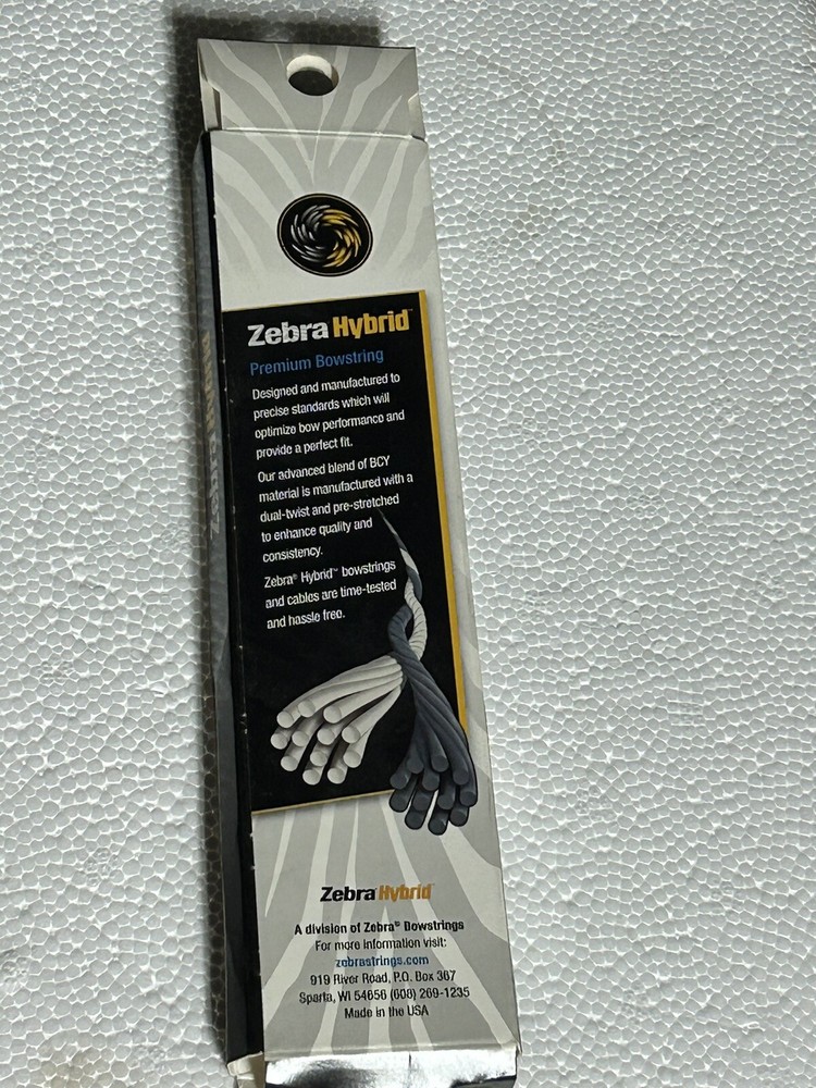 Zebra Hybrid Premium Replacement Bowstring Blk/Tan 33 1/2" Firestorm Lite