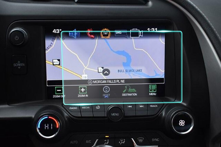 Crystal Clear Screen Protector for 2016 Chevrolet Corvette Vehicle Navigation