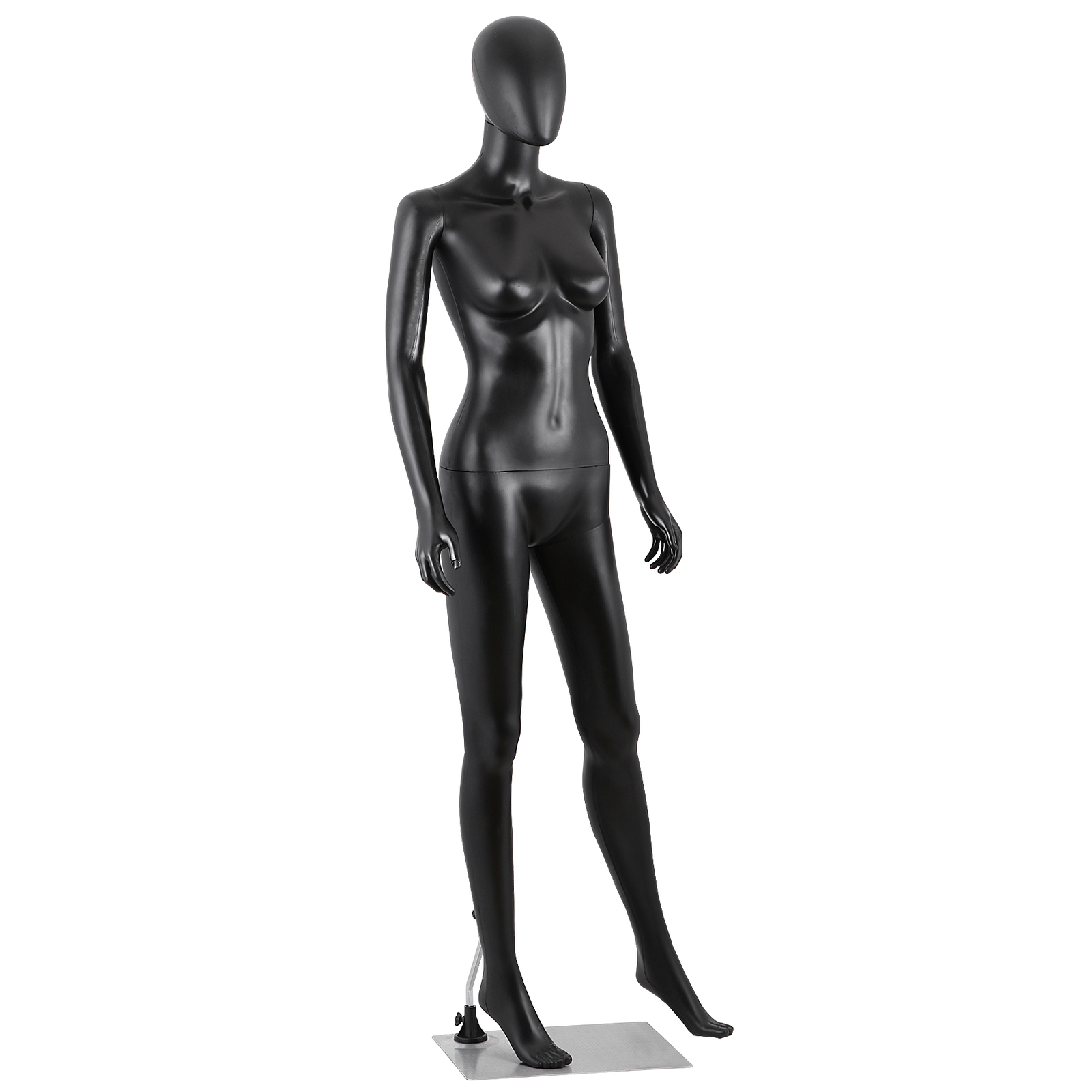 Female Mannequin Dress Form 70 Inch Adjustable Mannequin Full Body w/Base Black