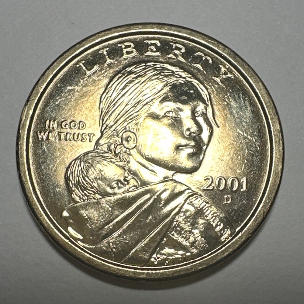 2001-D Sacagawea $1 Dollar Coin Circulated ￼