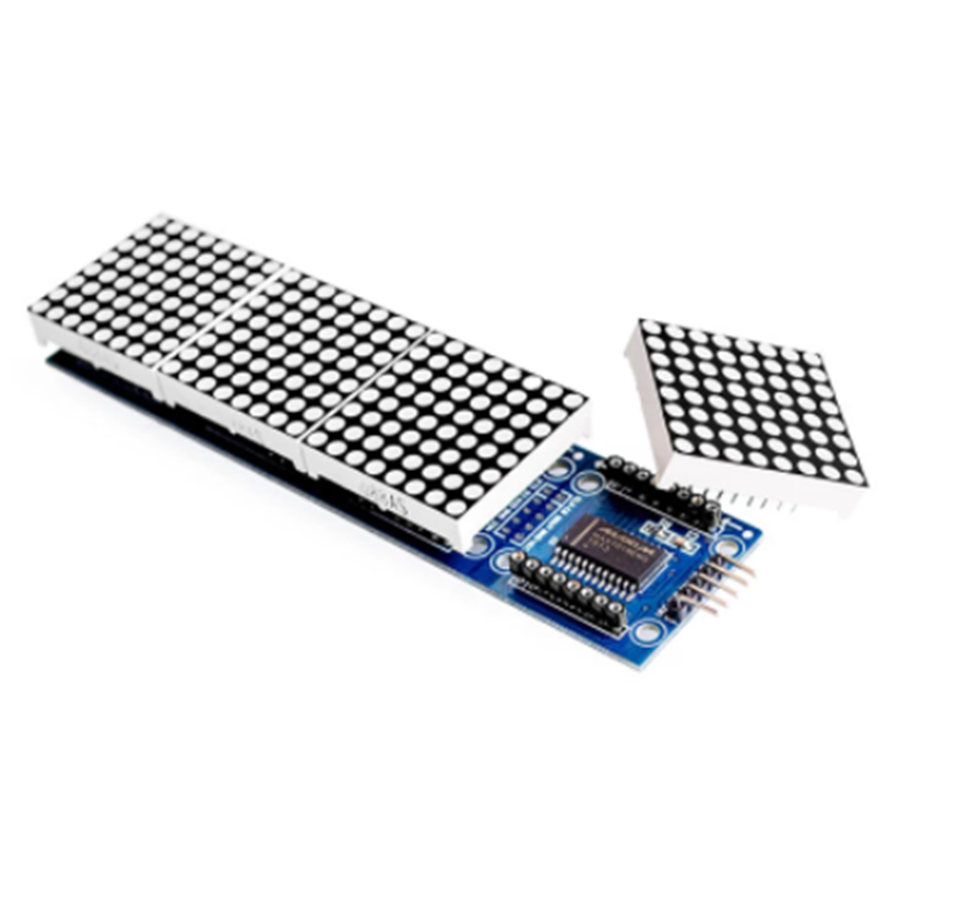 MAX7219 Microcontroller 4 In 1 Display LED 5P Line Dot Matrix Module Arduino