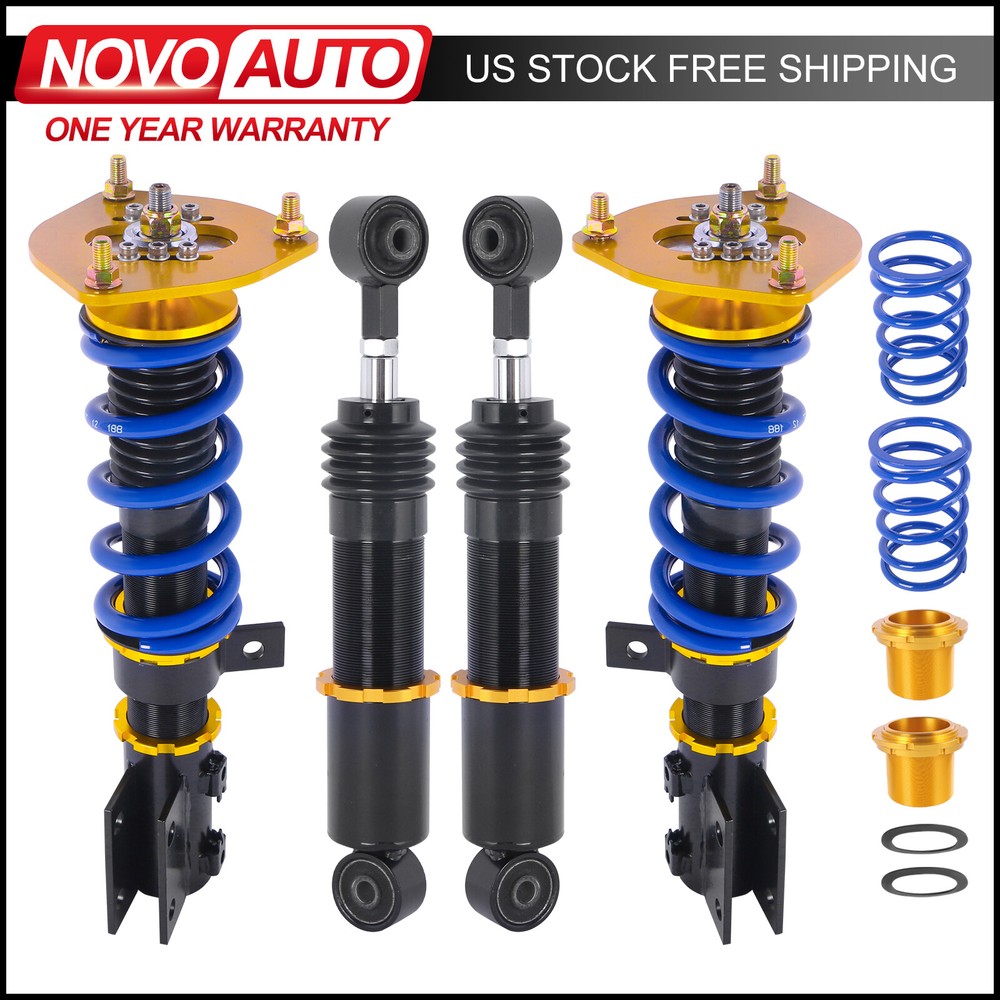 Front+Rear Coilover Shock Struts Adj For 12-15 Hyundai Veloster Struts FS Models
