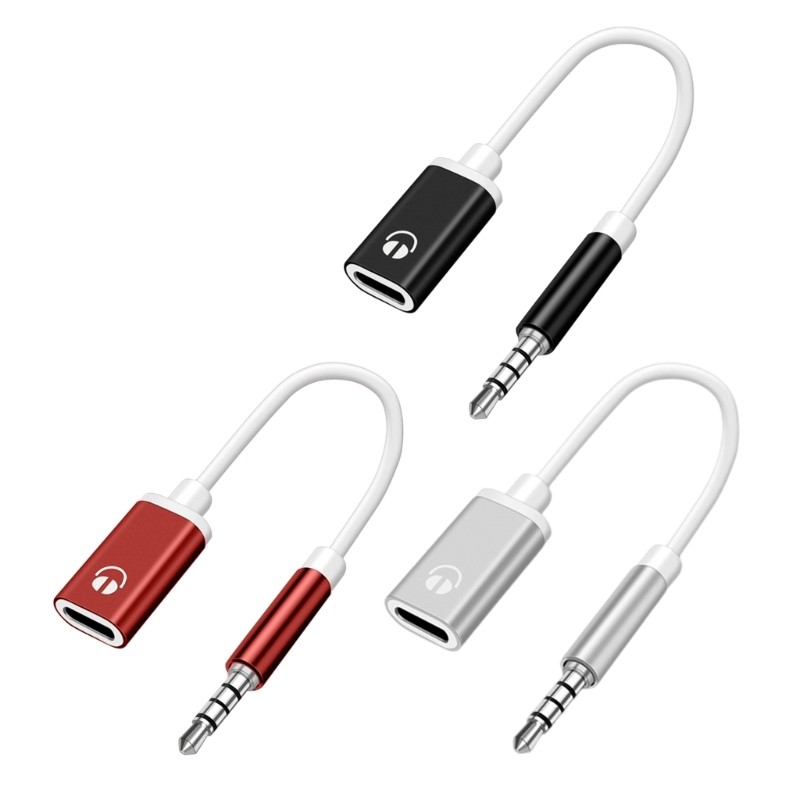 Type C to 3.5mm Auditory Converter Cable Durability for Mobile Devices Auditory