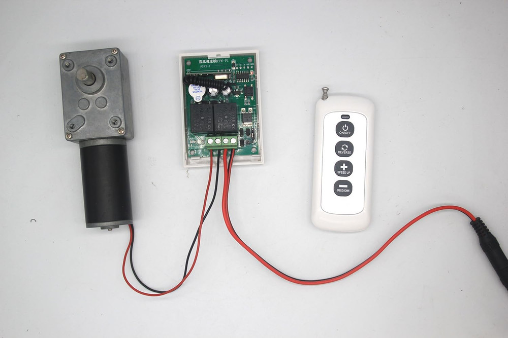 DC Motor Speed Controller with Remote Control 12V 24V PWM Stepless Speed Control