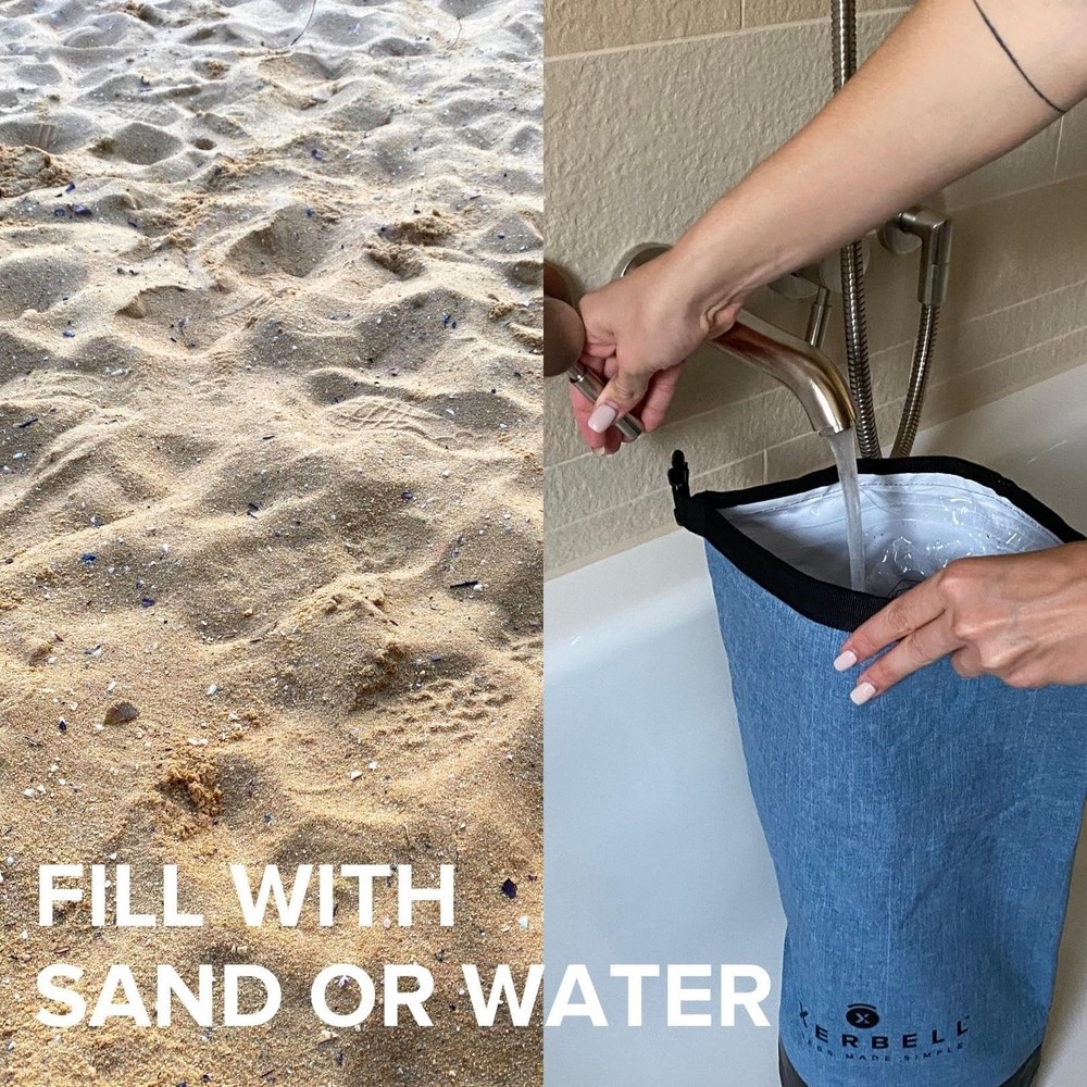 Foldable Adjustable Kettlebell 4-30lbs – Portable Water Sandbag Functional