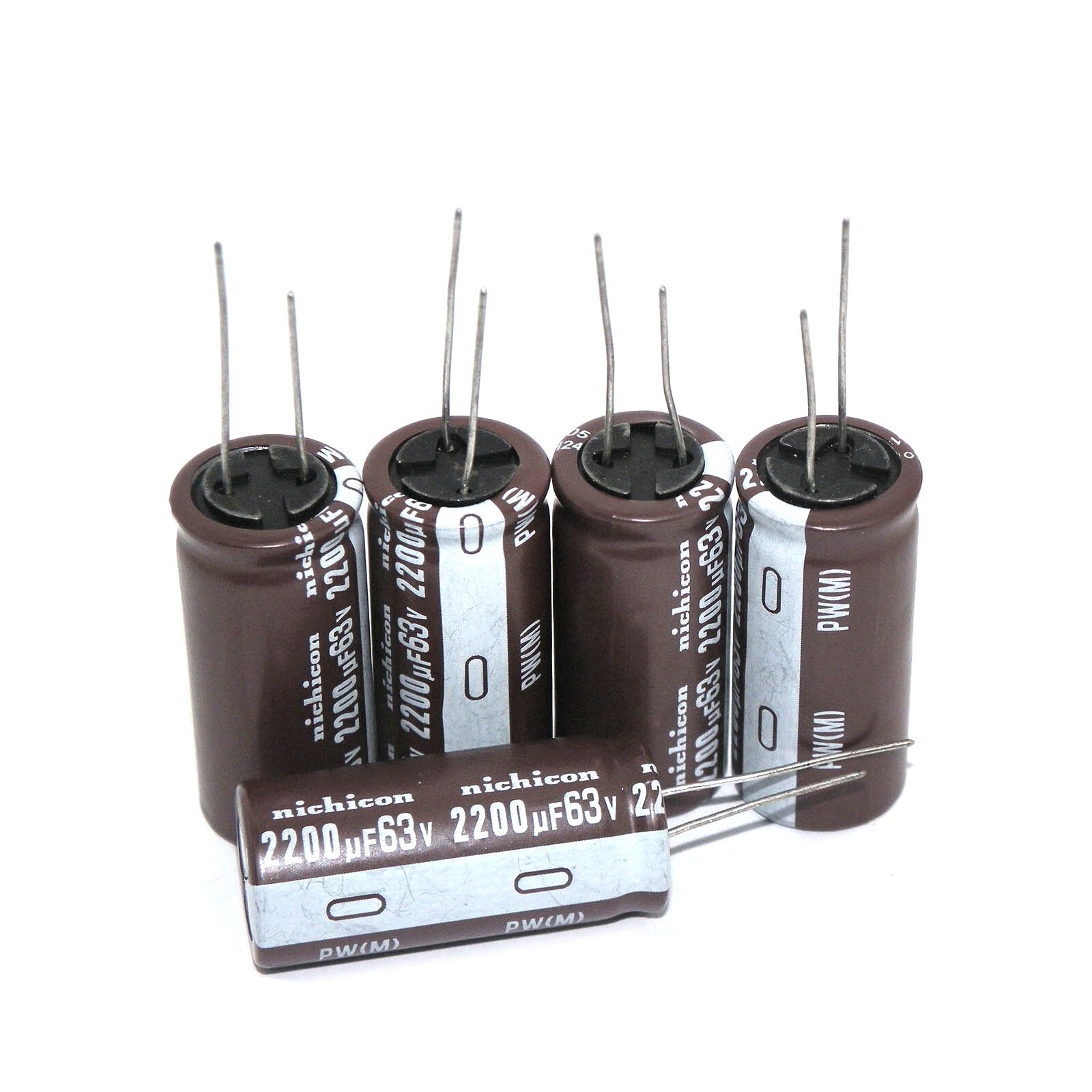 5x 2200uF 63V Radial Electrolytic Capacitors Volume 63V 2200uF MFD 18x40 mm