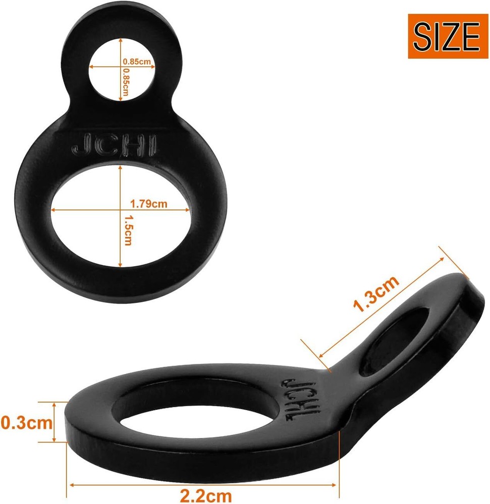 Multi-Purpose Tie Down Strap Rings Stainless Steel Tie-Down Anchors Hooks