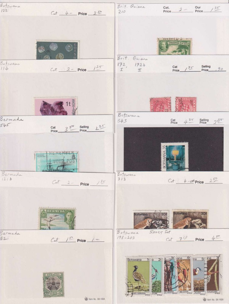 E1478: Used British Colonies Stamp Collection; CV $580