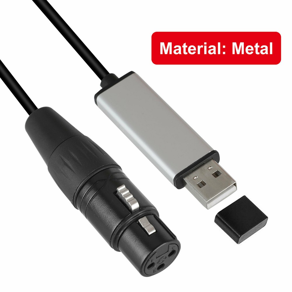 USB to DMX Interface Adapter DMX512 Stage Light Controller Cable For Computer US