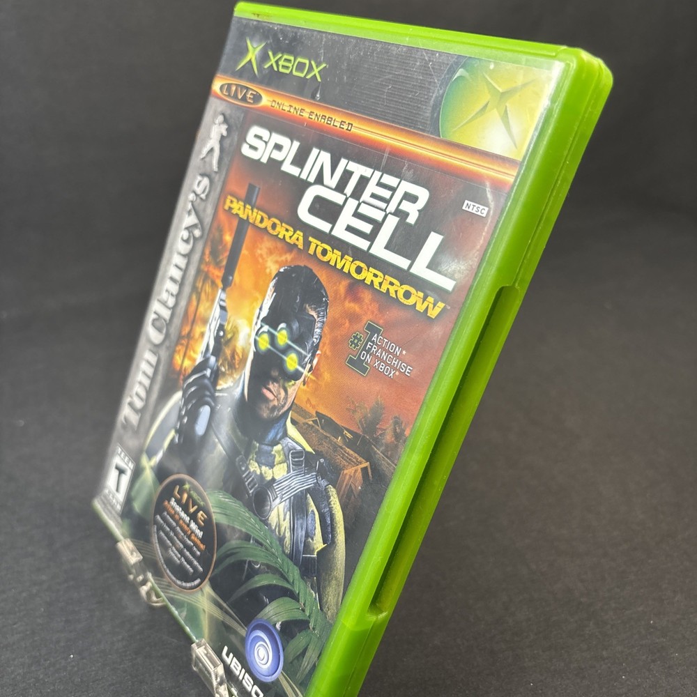 XBOX Bundle Tom Clancy's Splinter Cell Video Game & Official Strategy Book CIB
