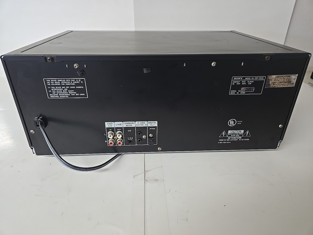 Sony CDP-CX55 50+1 Disc CD Changer/Player *Tested*