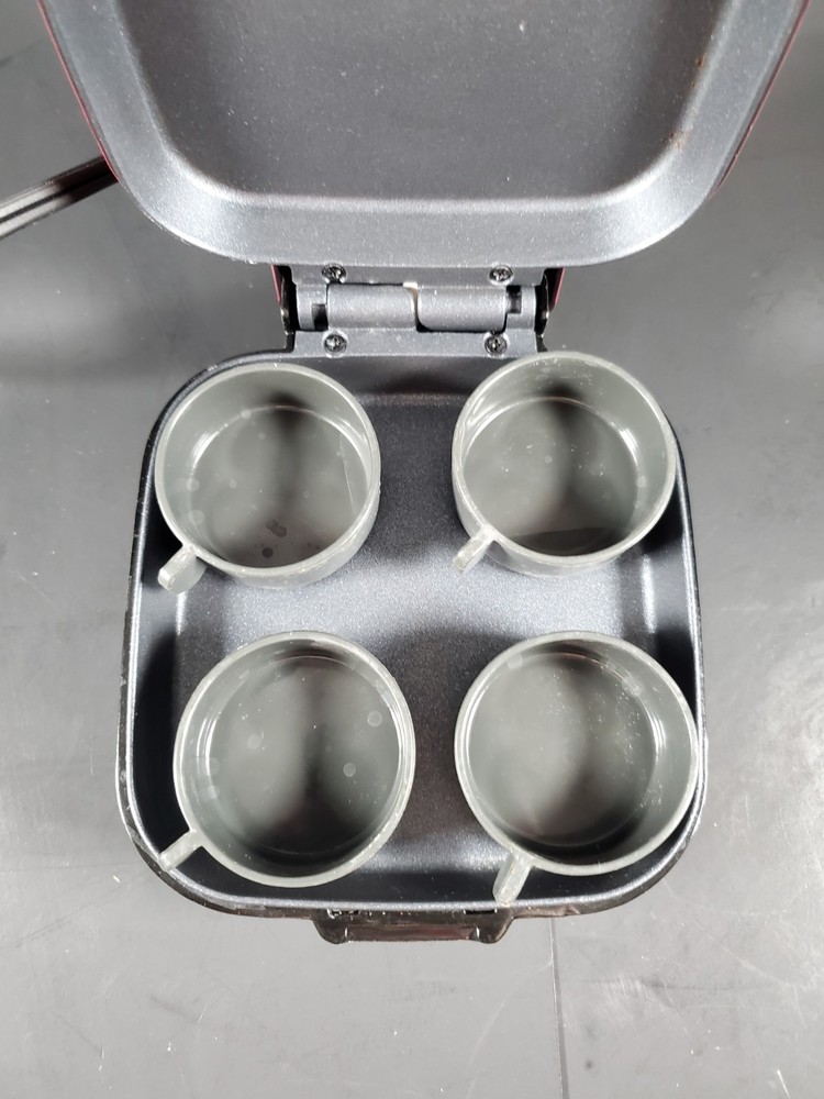 Red Dash Egg Bite Maker w/ 4 Molds & Dash Mini Waffle Maker