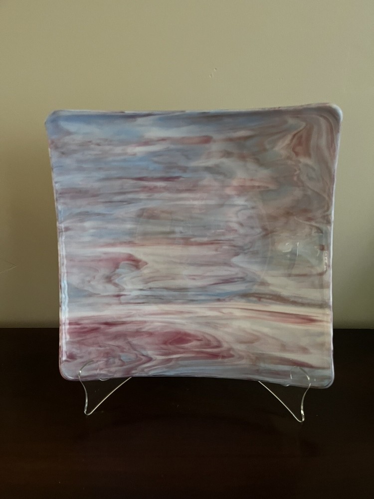 Hand blown Glass Display/Serving Tray
