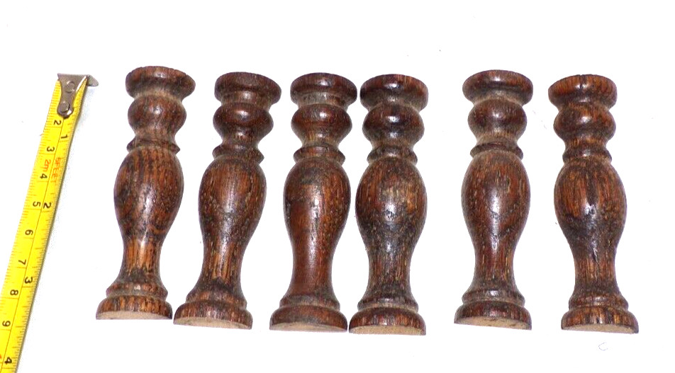 6 DISC PHONOGRAPH WOOD CORNER PILLAR COLUMNS