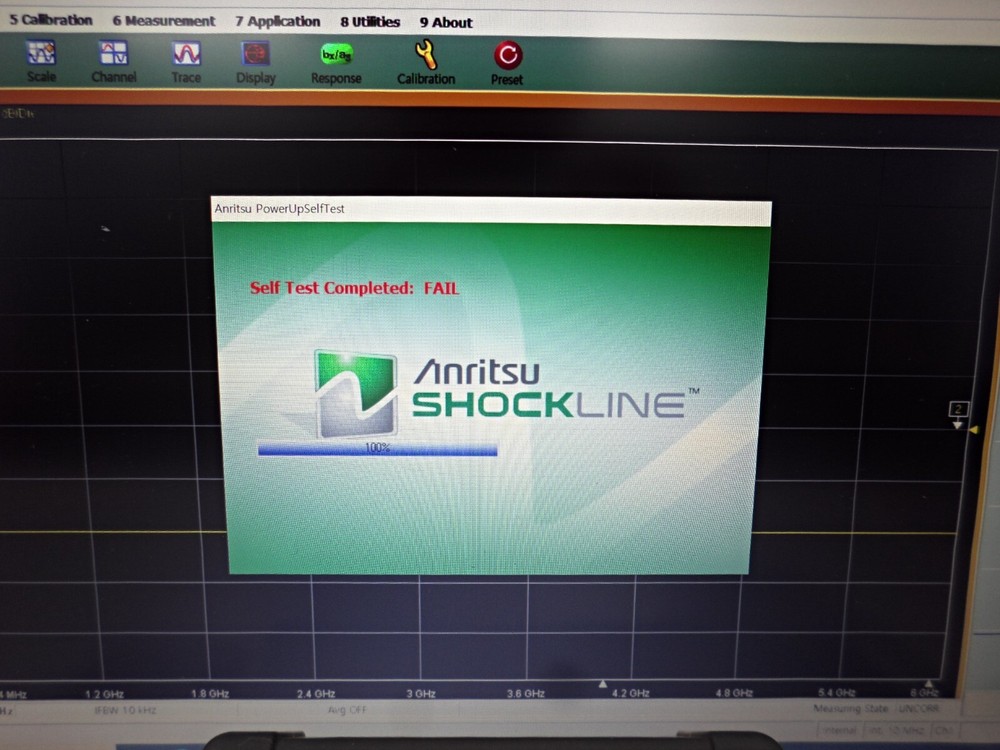 (AS-IS)Anritsu 1-PORT USB ShockLine Network Analyzer MS46121B,6GHz,Selftest Fail