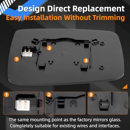 Driver Side Mirror Replacement for 2009 2010 2011 2012 2013 Driver Side (Left)